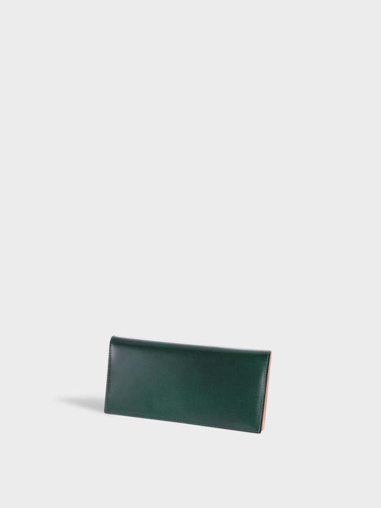 CORDOVAN Gusset Opening Long Wallet