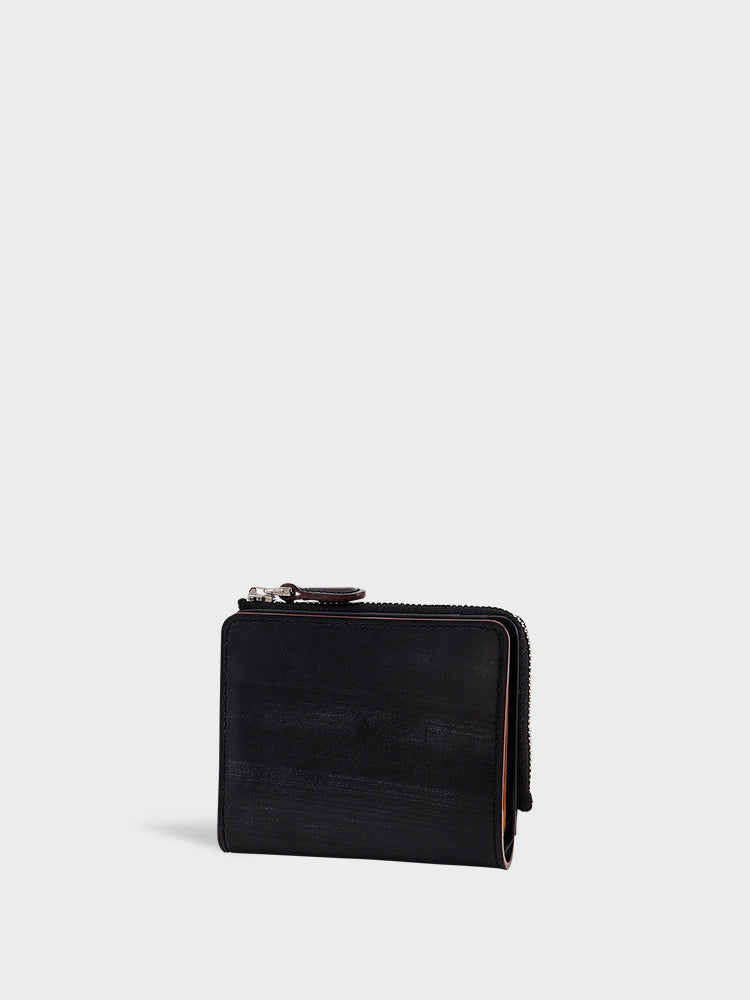 AVON(BRIDLE LEATHER) L zip bi-fold wallet