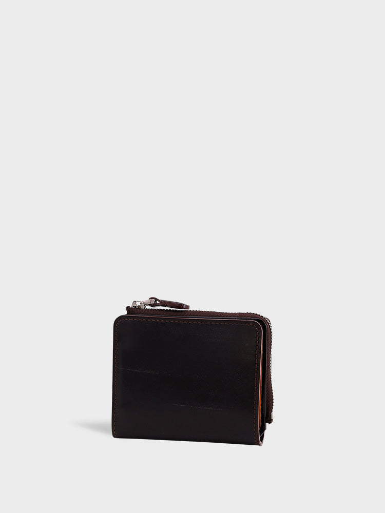 AVON(BRIDLE LEATHER) L zip bi-fold wallet