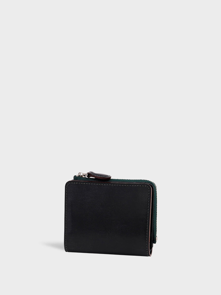AVON(BRIDLE LEATHER) L zip bi-fold wallet