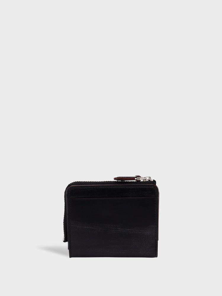 AVON(BRIDLE LEATHER) L zip bi-fold wallet