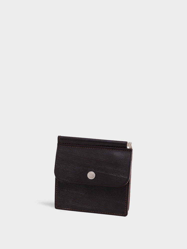 AVON(BRIDLE LEATHER) Money Clip with Coin Purse