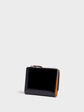 CORDOVAN L zip bi-fold wallet