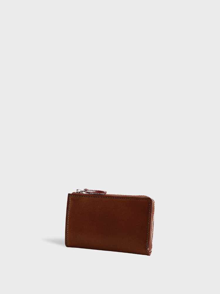 CORDOVAN L zip coin purse