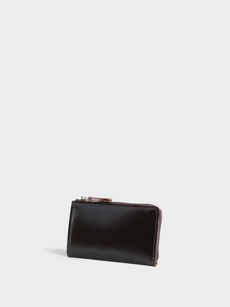 CORDOVAN L zip coin purse