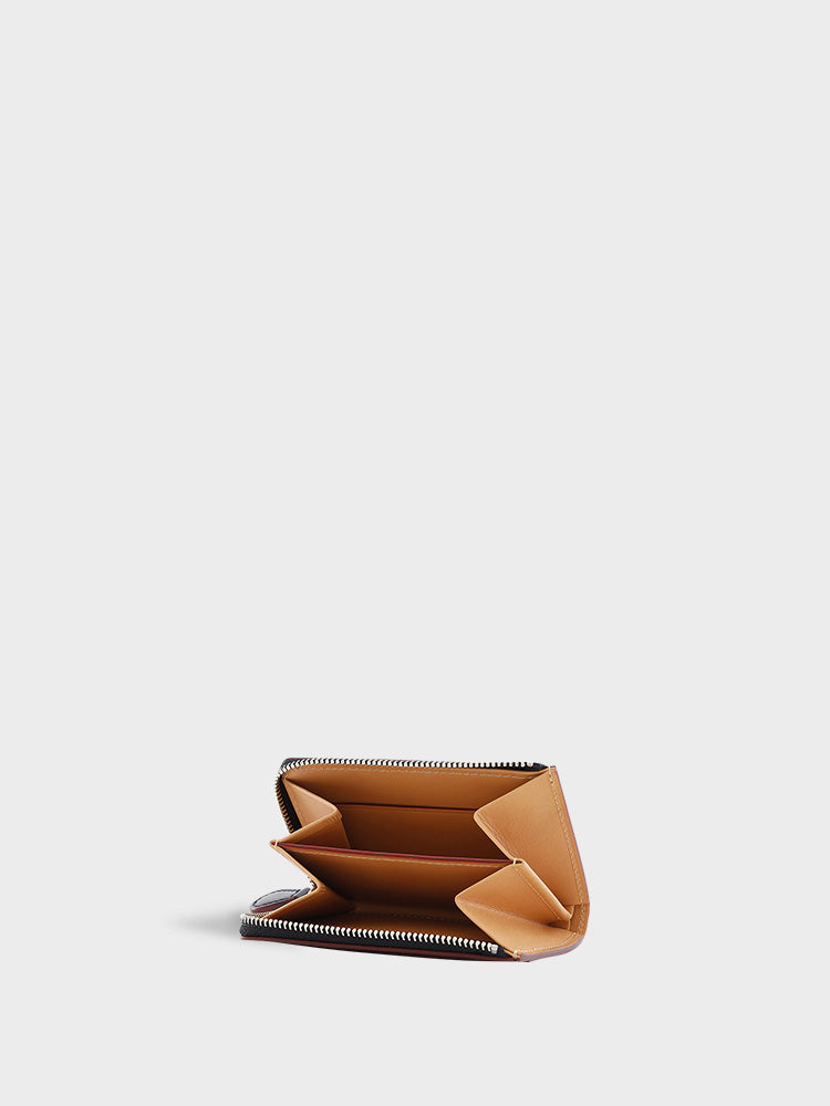 CORDOVAN L zip coin purse