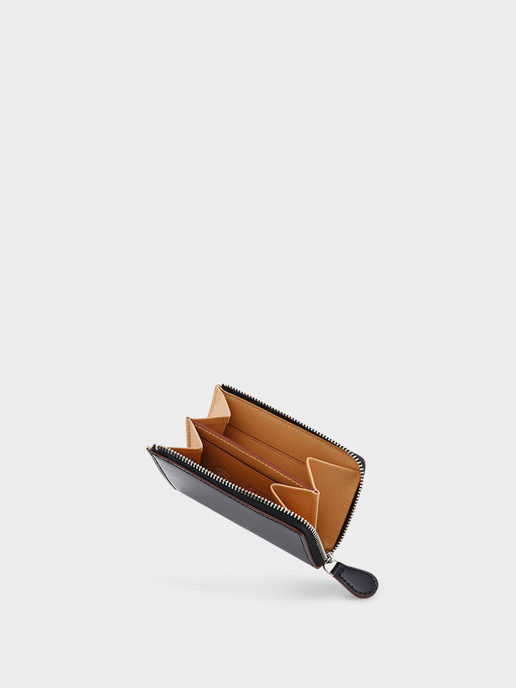 CORDOVAN L zip coin purse