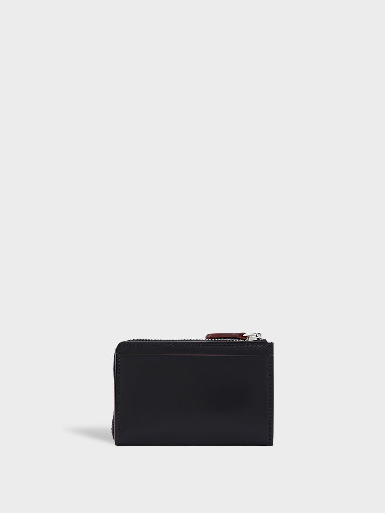 CORDOVAN L zip coin purse