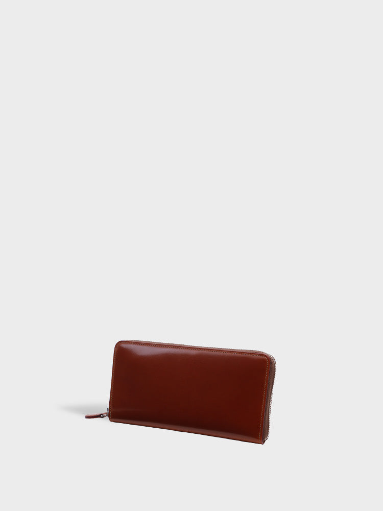CORDOVAN R.C. Round Zipper Wallet