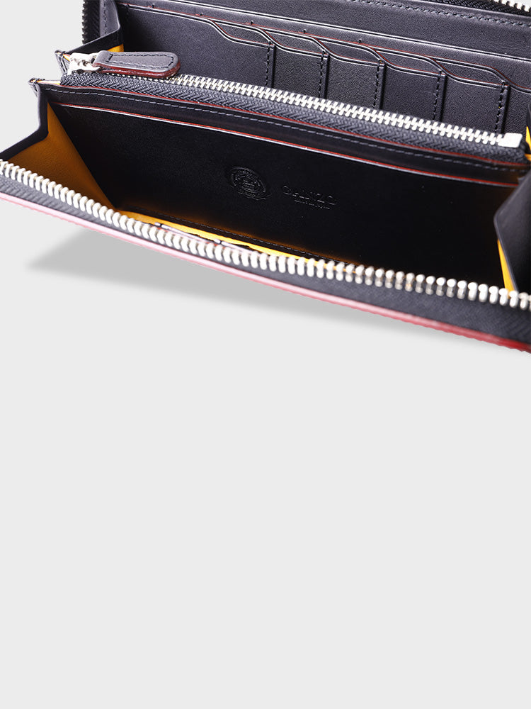 CORDOVAN R.C. Round Zipper Wallet