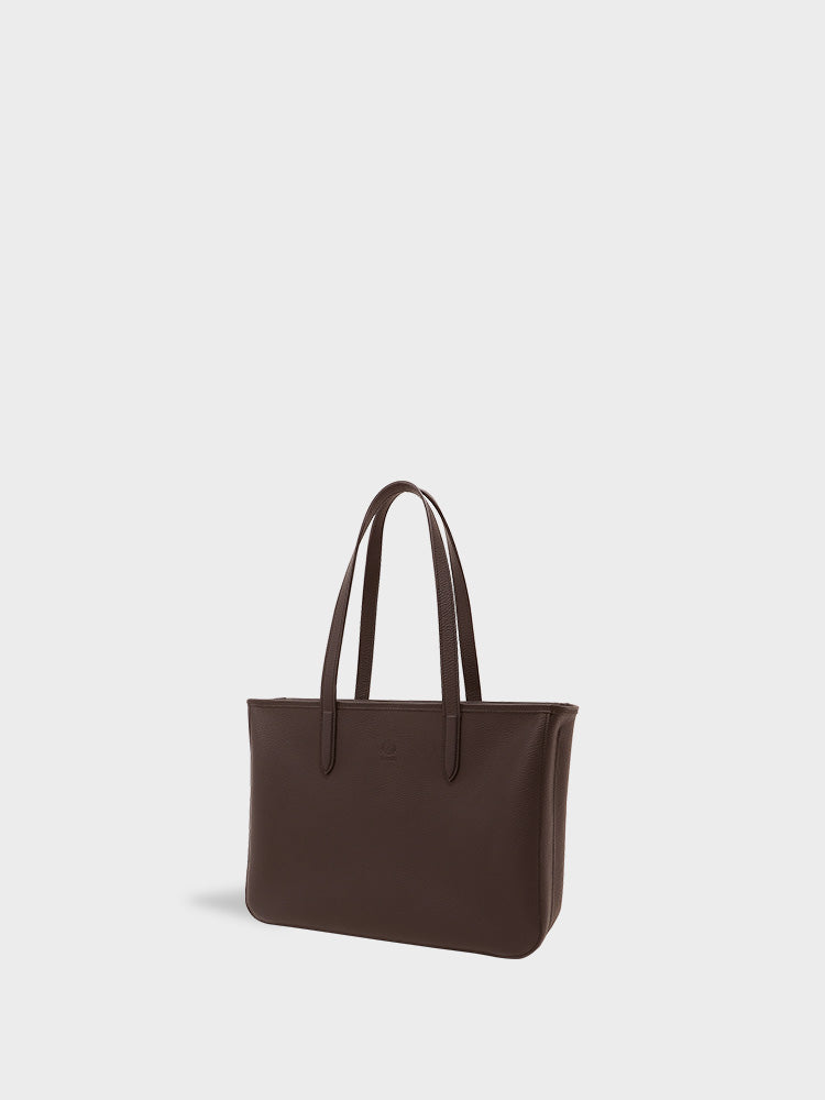 MATTE SHRINK Horizontal Tote Bag with a zipper