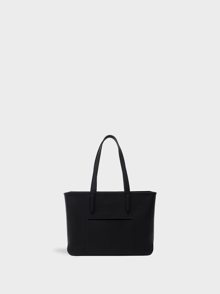 MATTE SHRINK Horizontal Tote Bag with a zipper