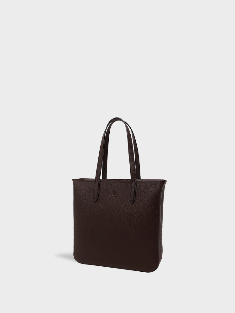MATTE SHRINK Vertical Tote Bag with a zipper
