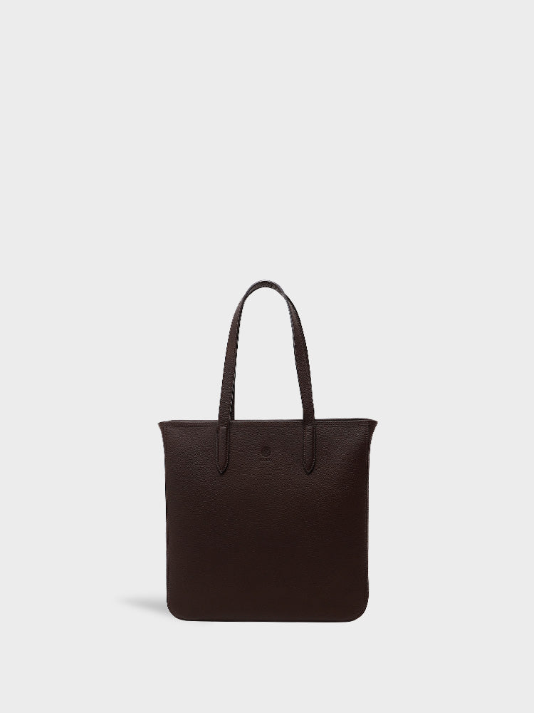 MATTE SHRINK Vertical Tote Bag with a zipper