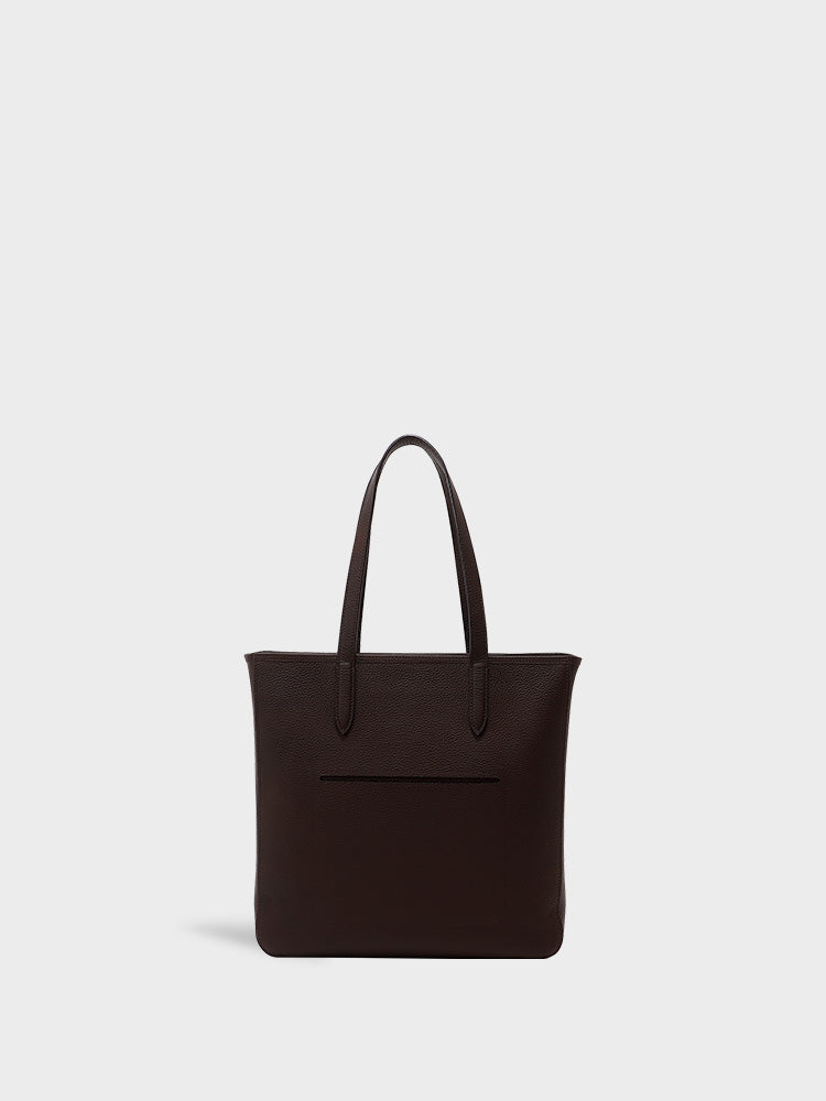 MATTE SHRINK Vertical Tote Bag with a zipper