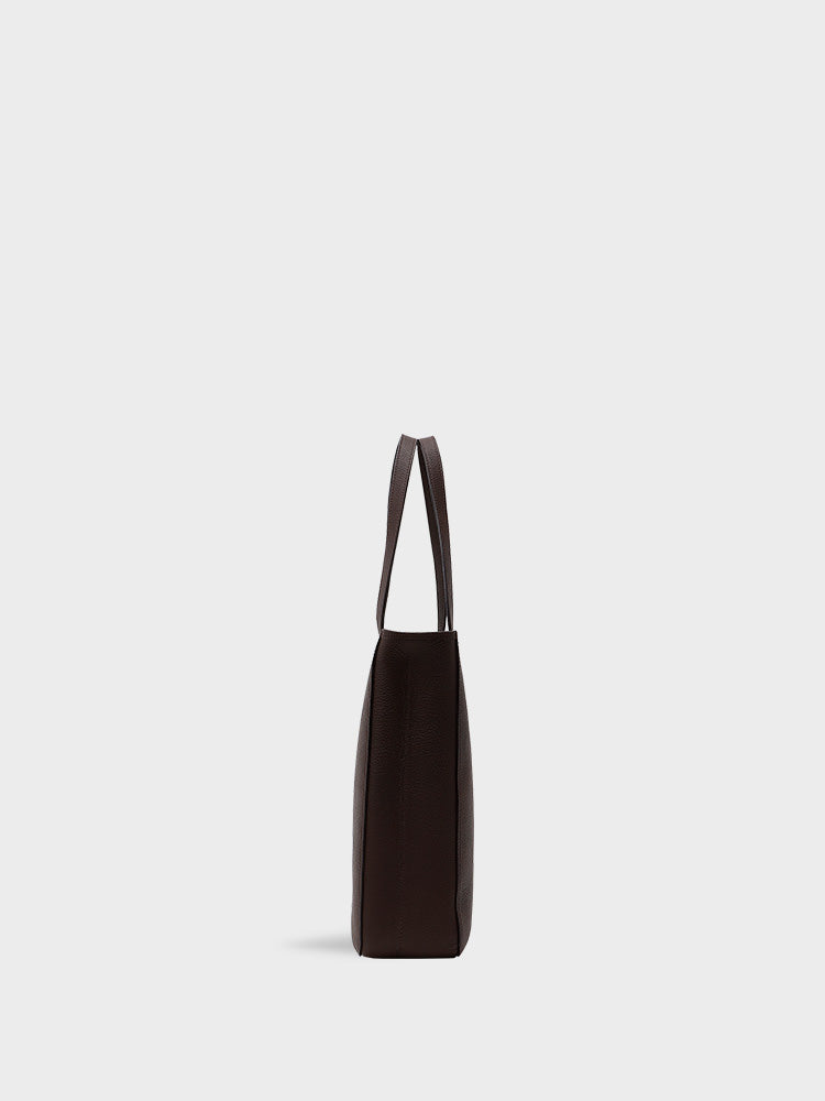 MATTE SHRINK Vertical Tote Bag with a zipper