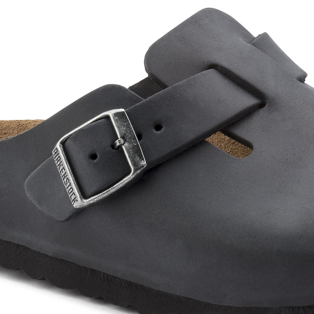 Birkenstock Boston Oiled Leather in Black