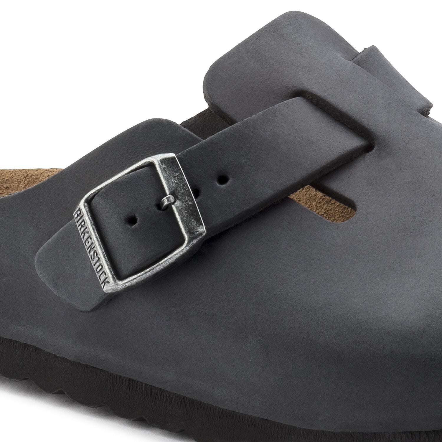 Birkenstock Boston Oiled Leather in Black