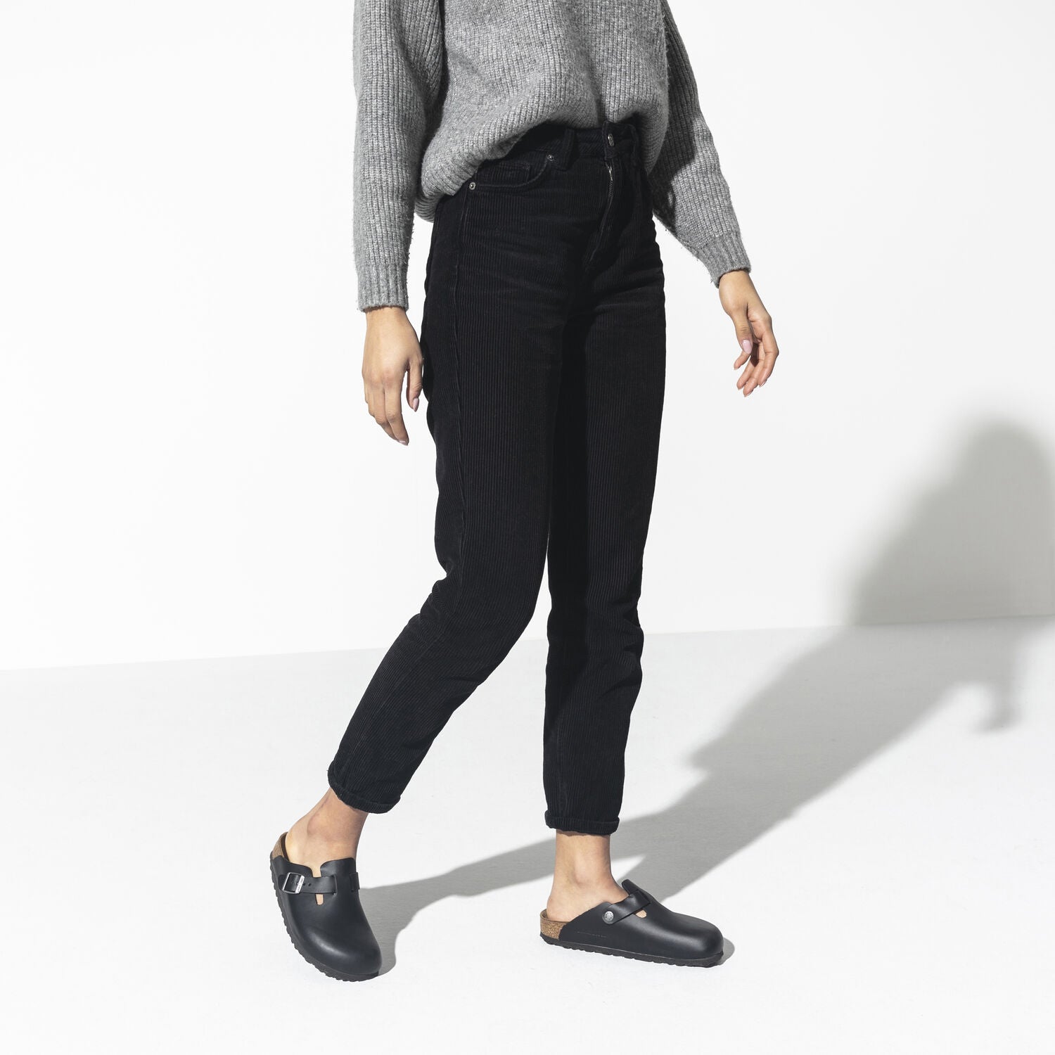 Birkenstock Boston Oiled Leather in Black