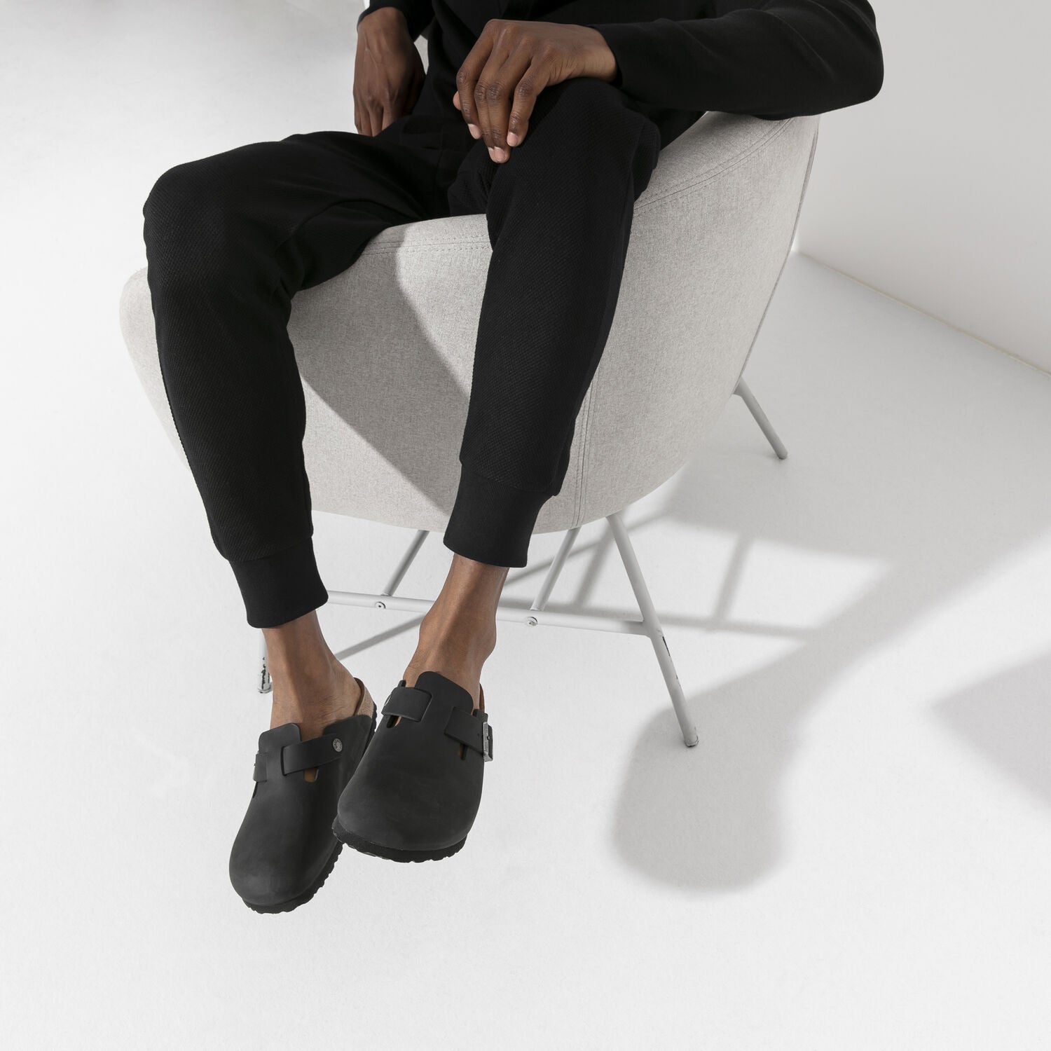 Birkenstock Boston Oiled Leather in Black