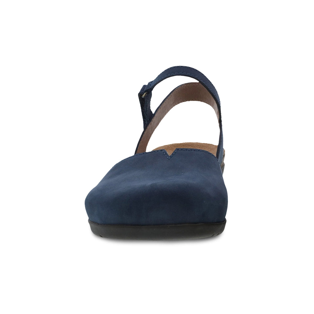 Dansko Women's Rowan in Navy Milled Nubuck Mary Jane