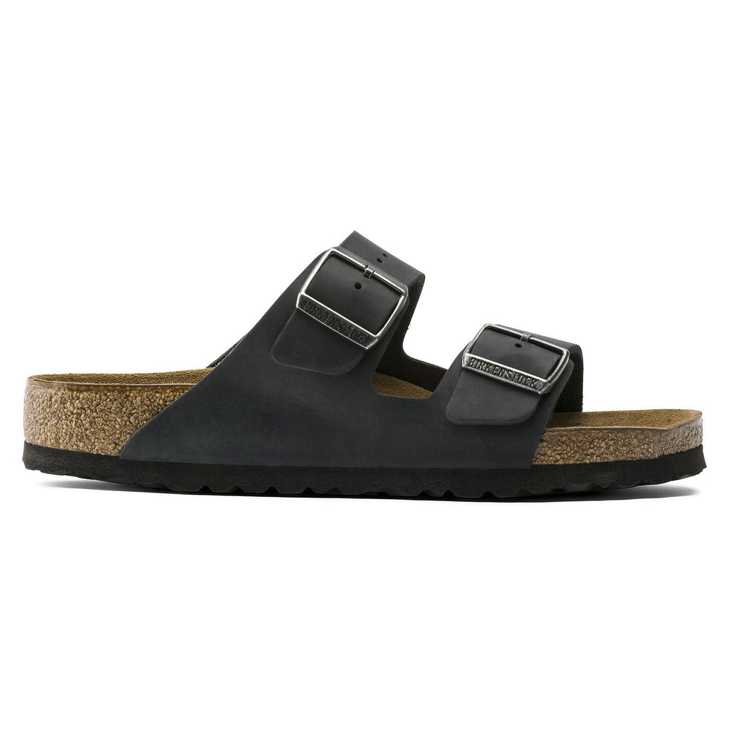 Birkenstock Arizona Soft Footbed Natural Leather Oiled in Black