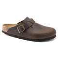 Birkenstock Boston Oiled Leather Classic Footbed Clog in Habana