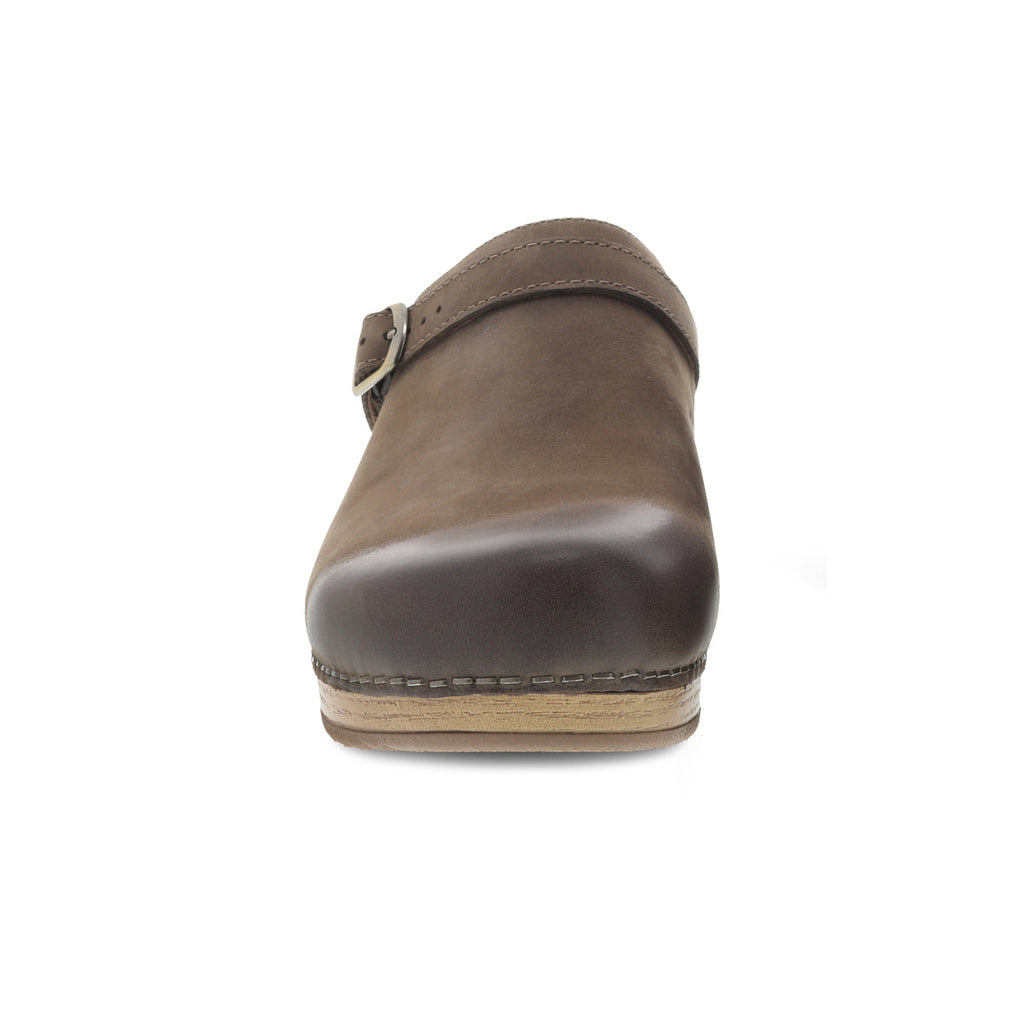 Dansko Women's Berry in Mushroom Burnished Nubuck Mule