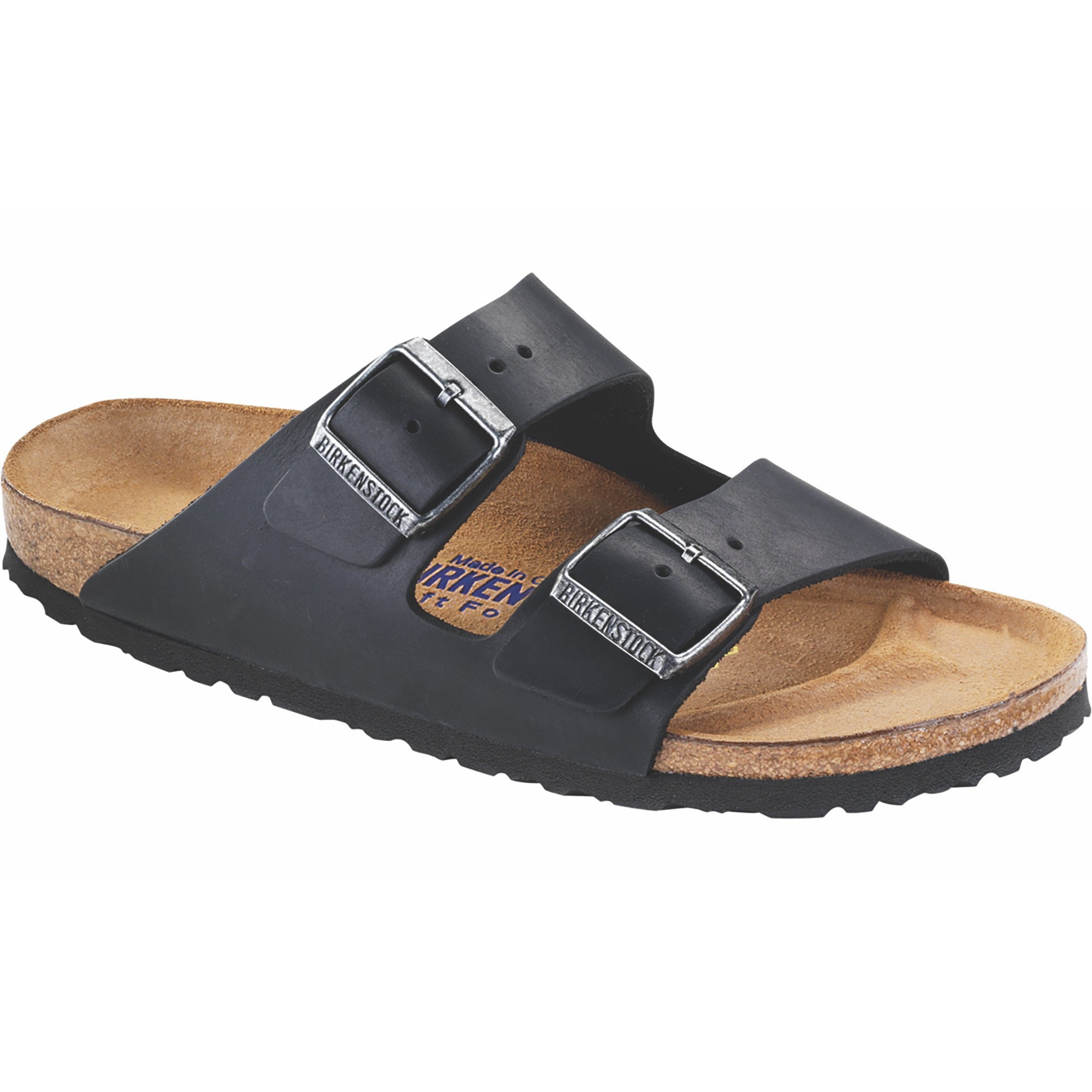 Birkenstock Arizona Soft Footbed Natural Leather Oiled in Black