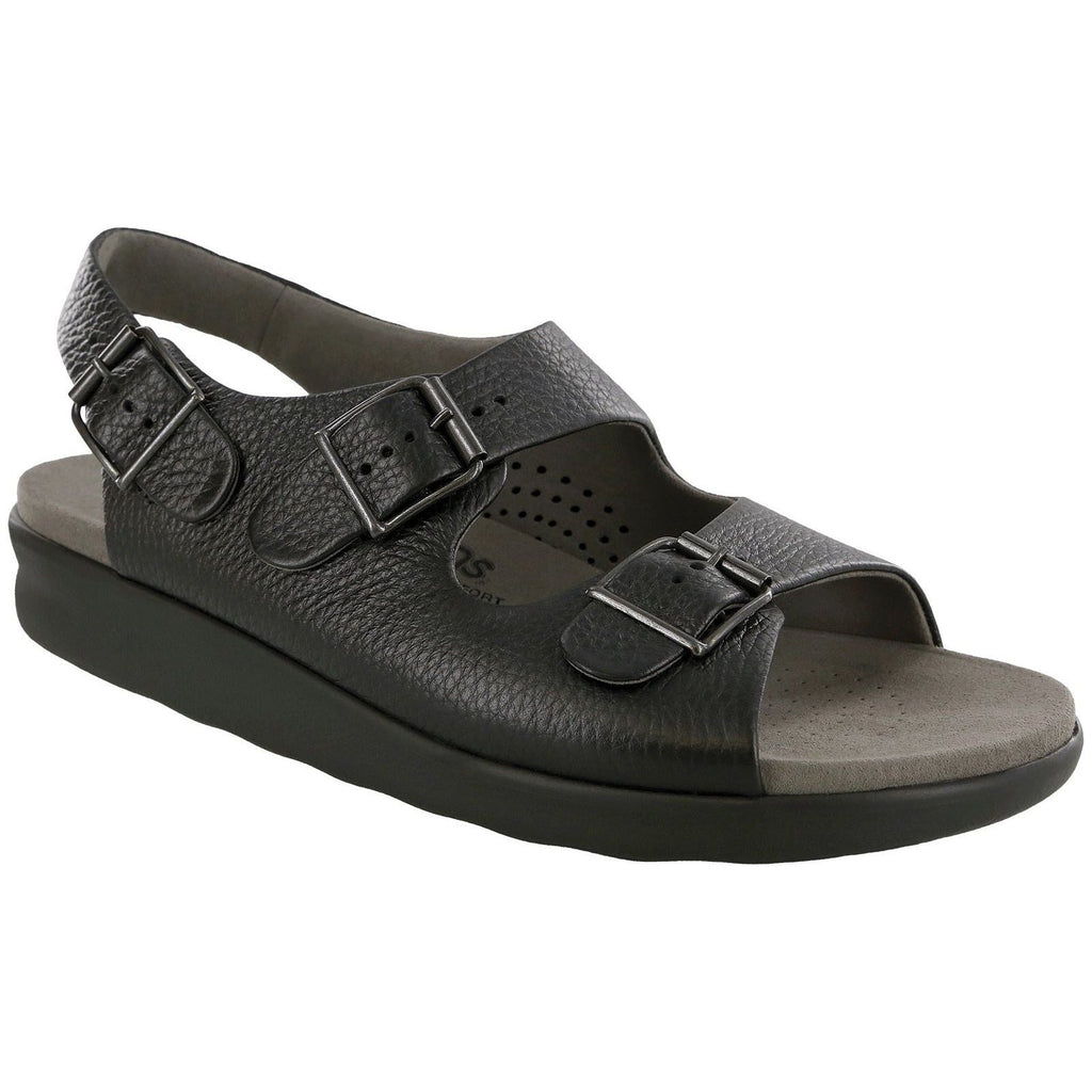 SAS Men's Bravo Heel Strap Sandal in Black