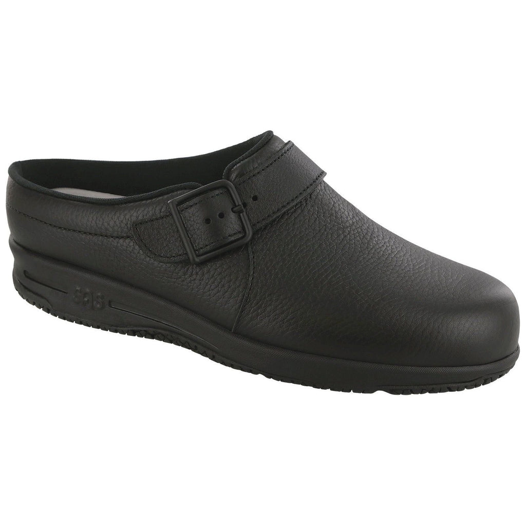 SAS Women's Clog SR Slip Resistant Loafer in Black Wide
