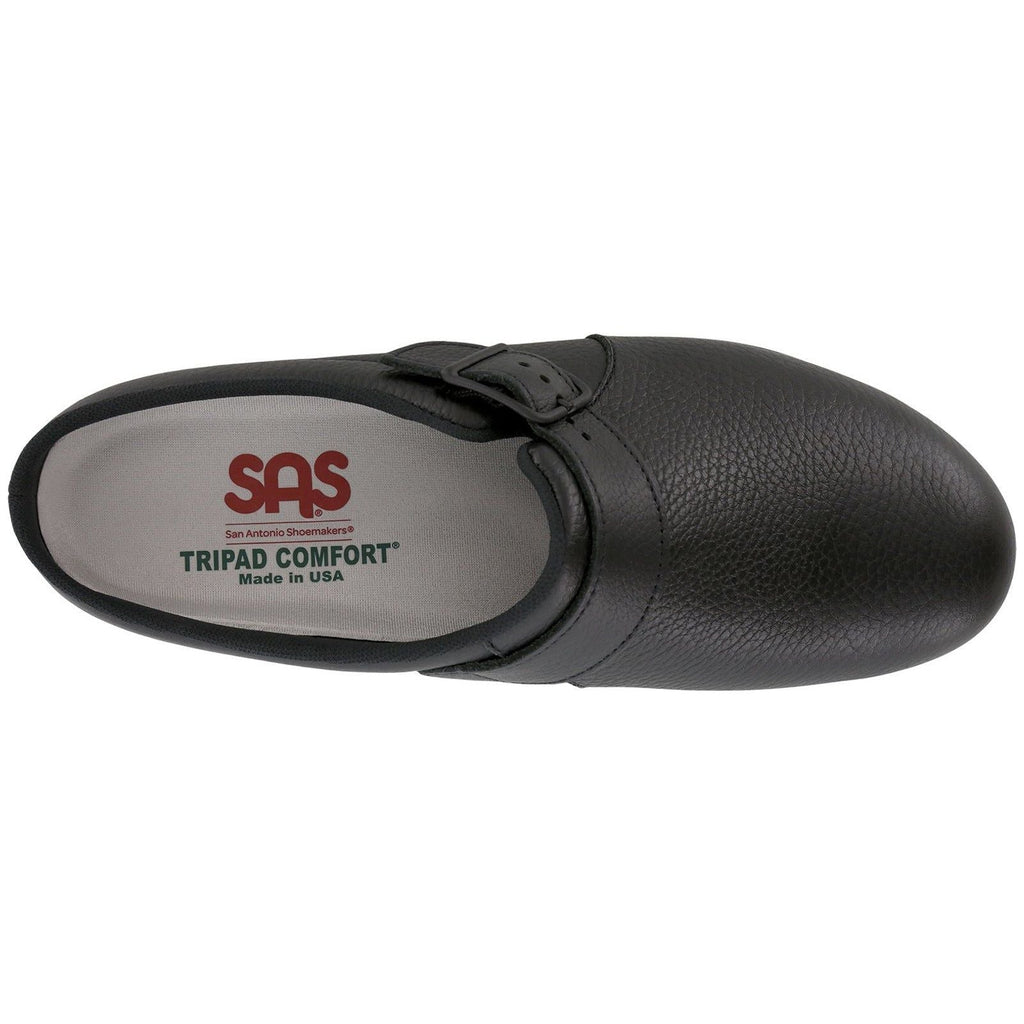 SAS Women's Clog SR Slip Resistant Loafer in Black Wide