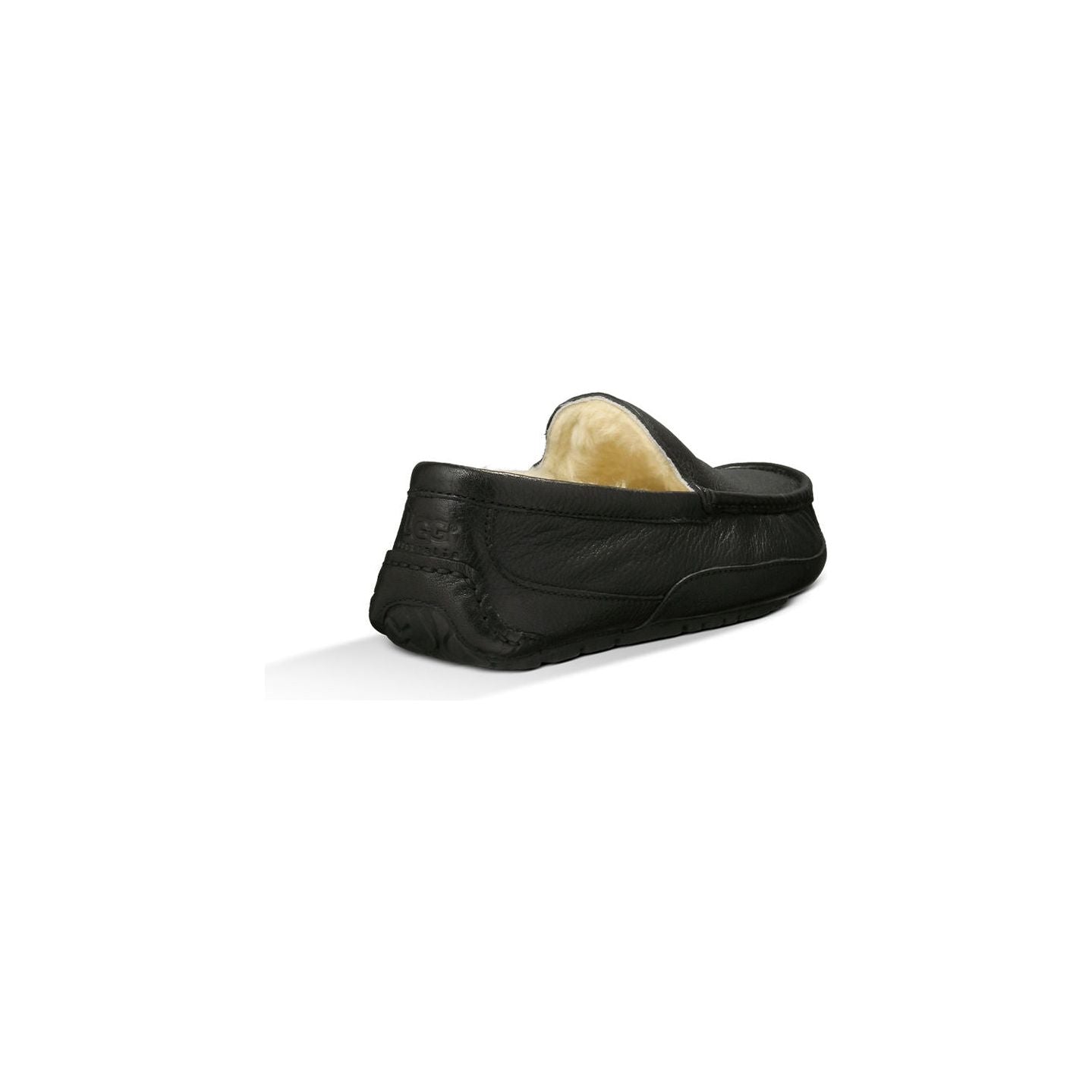 UGG Men's Ascot Leather Slipper in Black