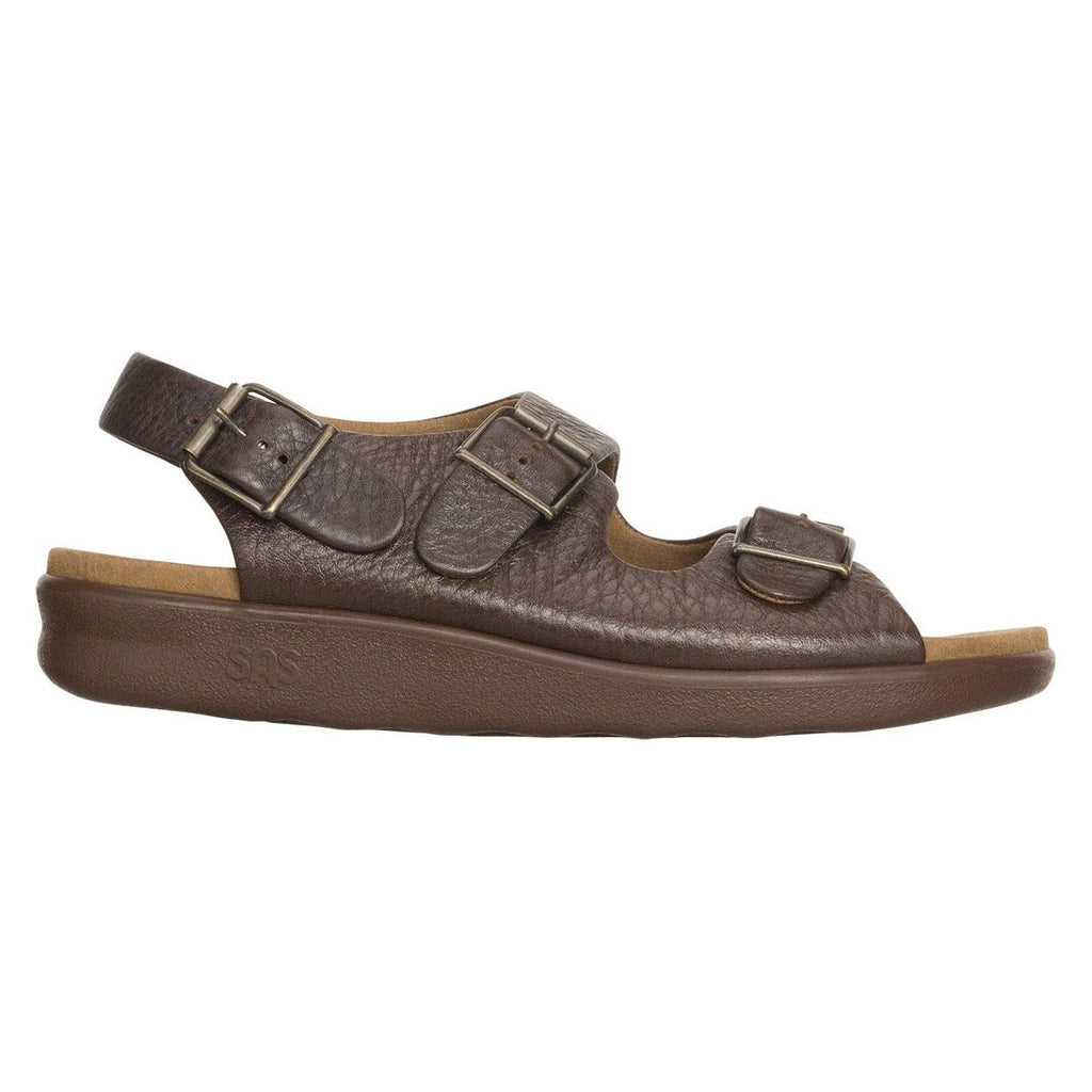 SAS Men's Bravo Heel Strap Sandal in Brown