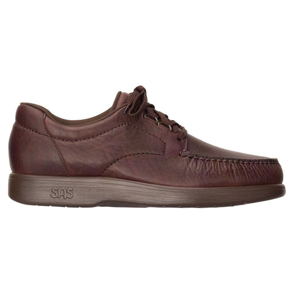 SAS Men's Bout Time Lace Up Loafer in Mulch Wide