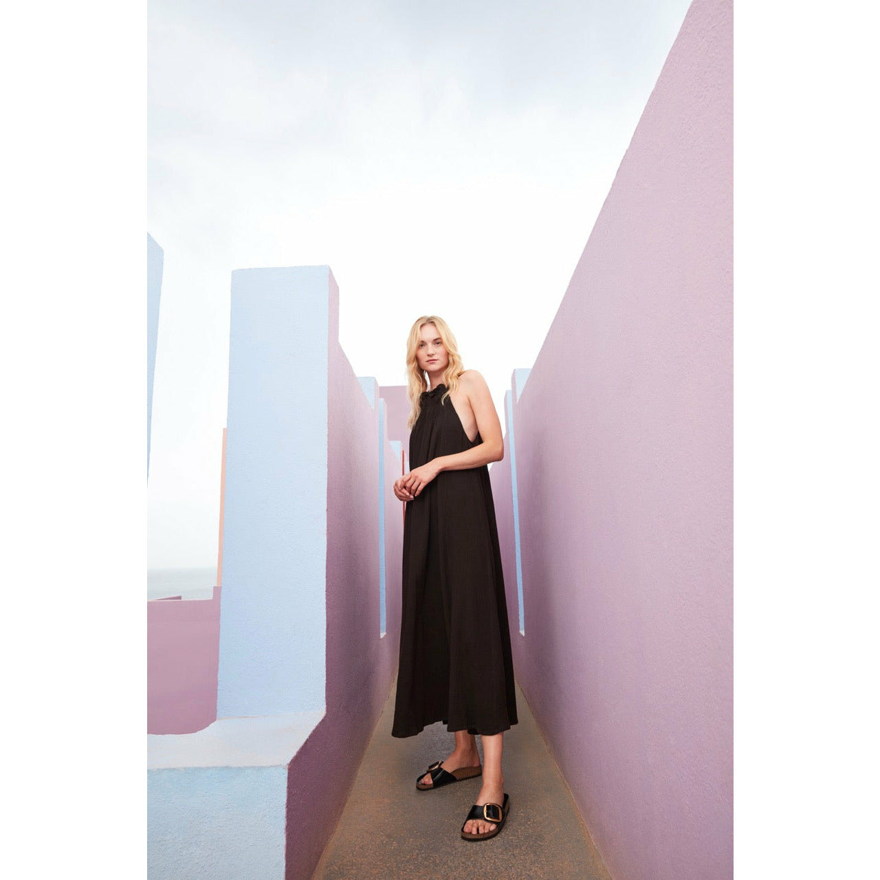 Birkenstock Madrid Big Buckle Natural Leather Patent in High Shine Black
