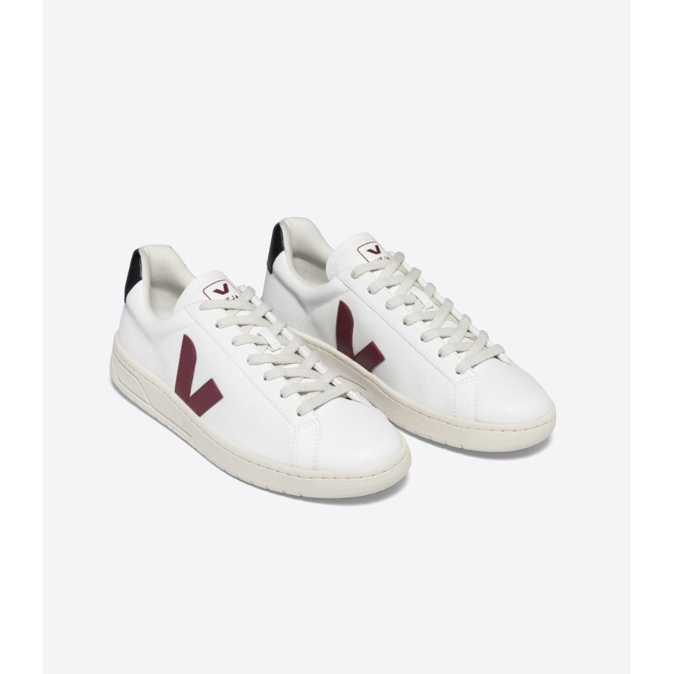 Veja Men's Urca CWL Shoe in White Marsala Black