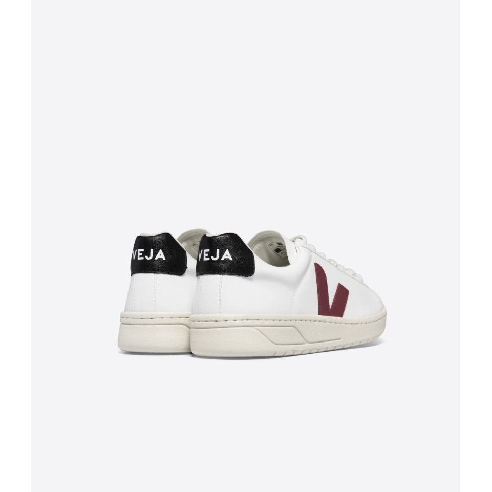 Veja Men's Urca CWL Shoe in White Marsala Black