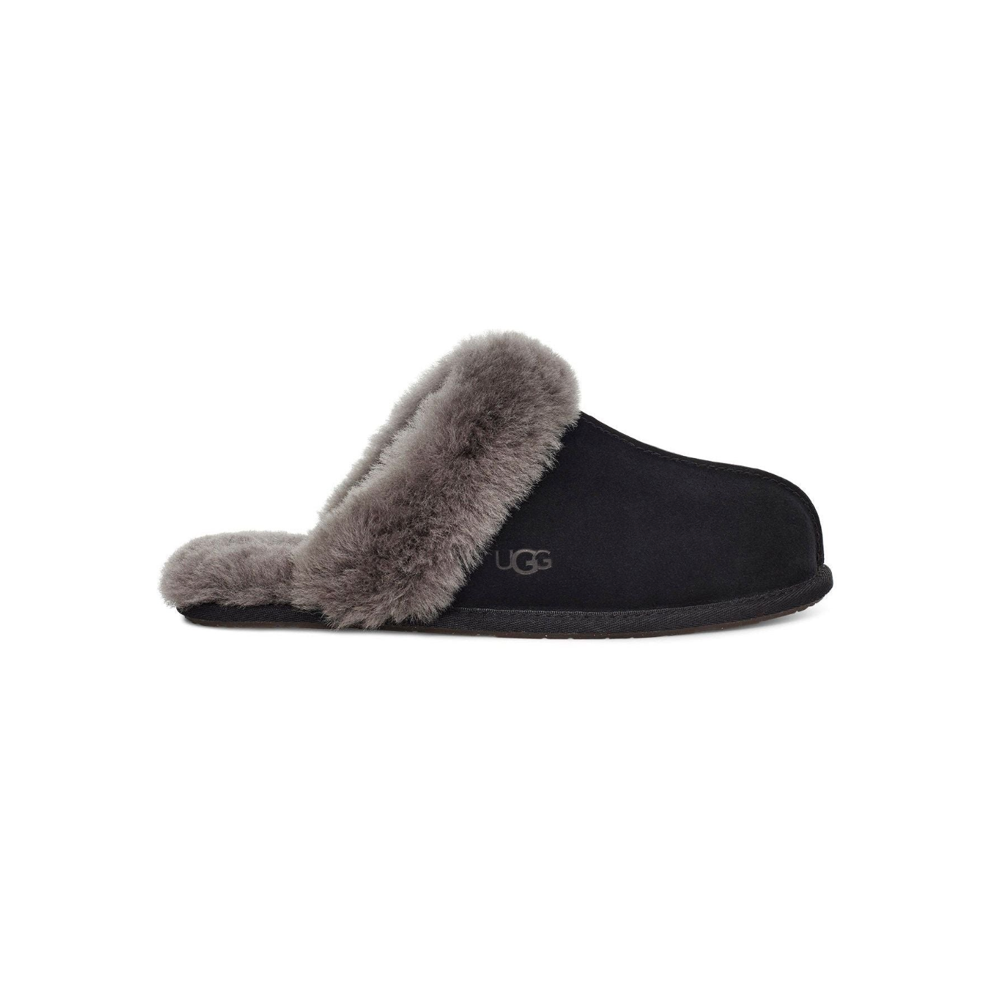 UGG Women's Scuffette II Slipper in Black Grey