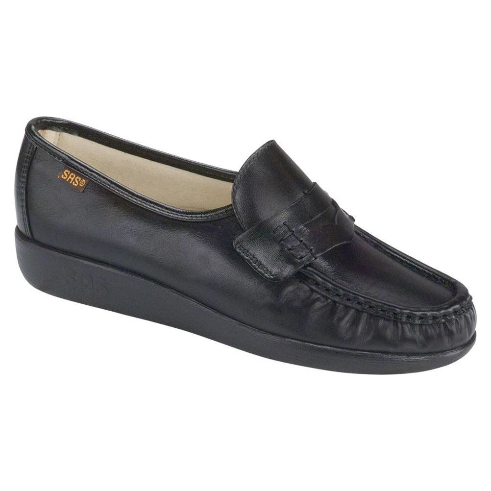 SAS Women's Classic Slip-On in Black Wide