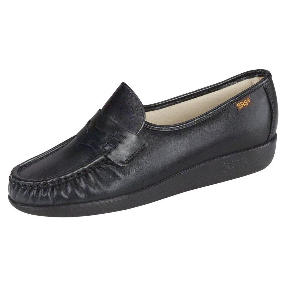 SAS Women's Classic Slip-On in Black Wide