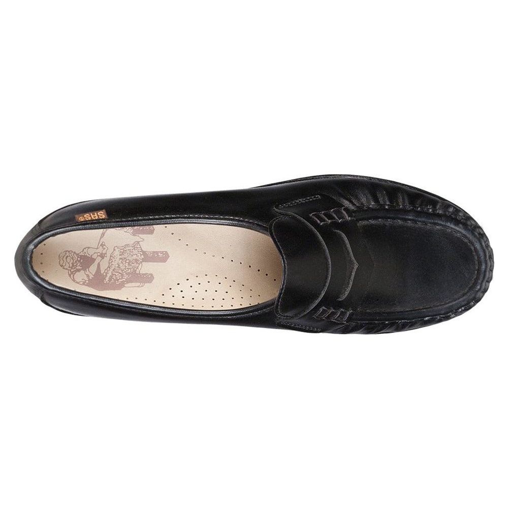 SAS Women's Classic Slip-On in Black Wide