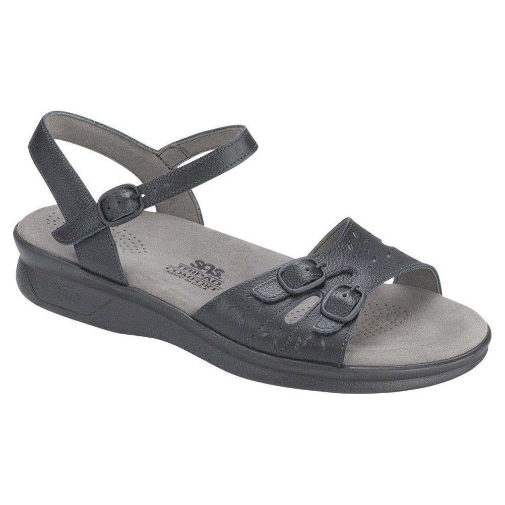 SAS Women's Duo Quarter Strap in Black Wide