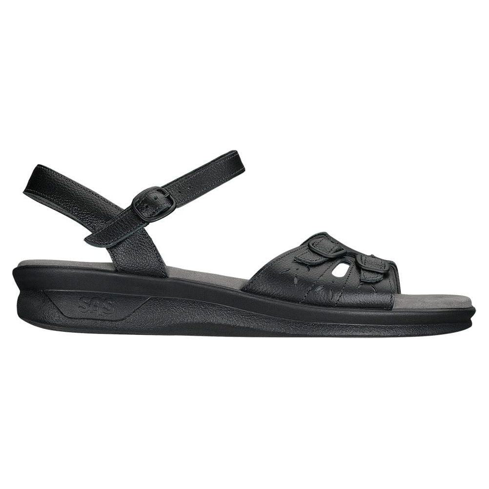 SAS Women's Duo Quarter Strap in Black Wide