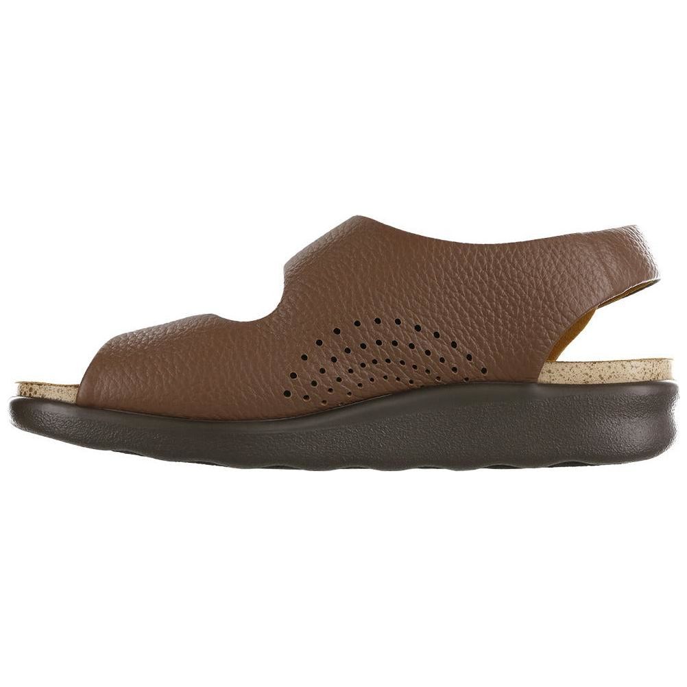 SAS Women's Relaxed Heel Strap Sandal in Amber Wide
