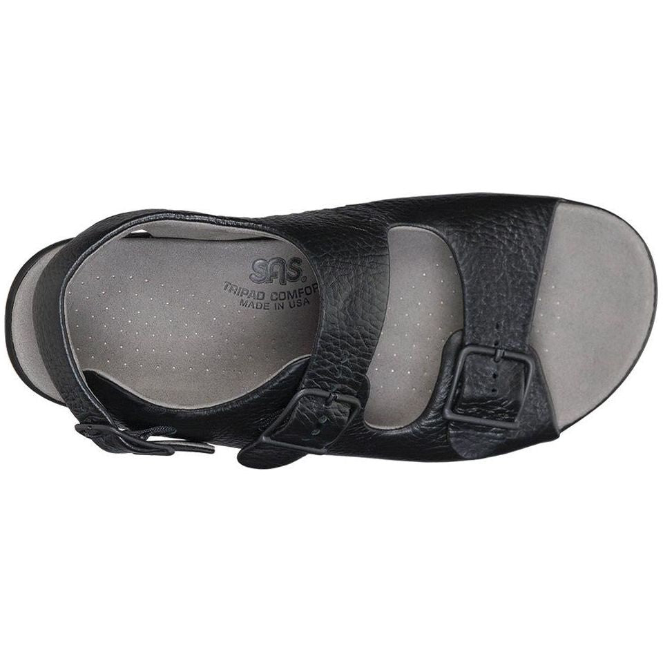 SAS Women's Relaxed Heel Strap Sandal in Black