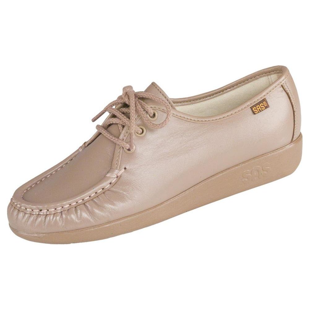 SAS Women's Siesta Lace Up Loafer in Mocha Wide