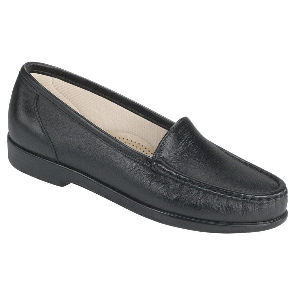 SAS Women's Simplify Slip-On Loafer in Black