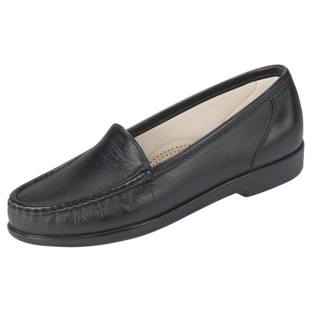 SAS Women's Simplify Slip-On Loafer in Black