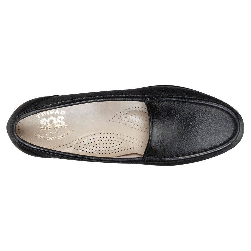 SAS Women's Simplify Slip-On Loafer in Black